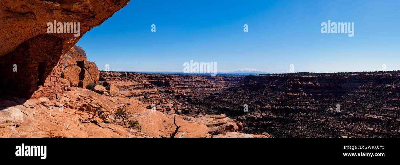 La Cittadella, una rovina Anasazi su Cedar Mesa, Utah, USA Foto Stock