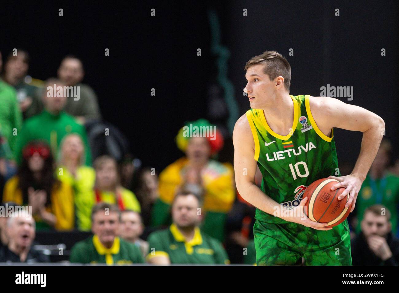 2024 02 22. Qualificazioni FIBA Eurobasket. Fase di gruppo - gruppo H. Lituania - Polonia - 83-64. Foto Stock