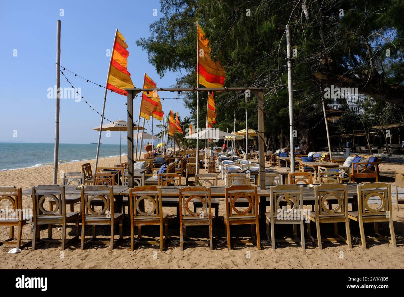 Glasshouse Beach Club, Pattaya, Thailandia Foto Stock