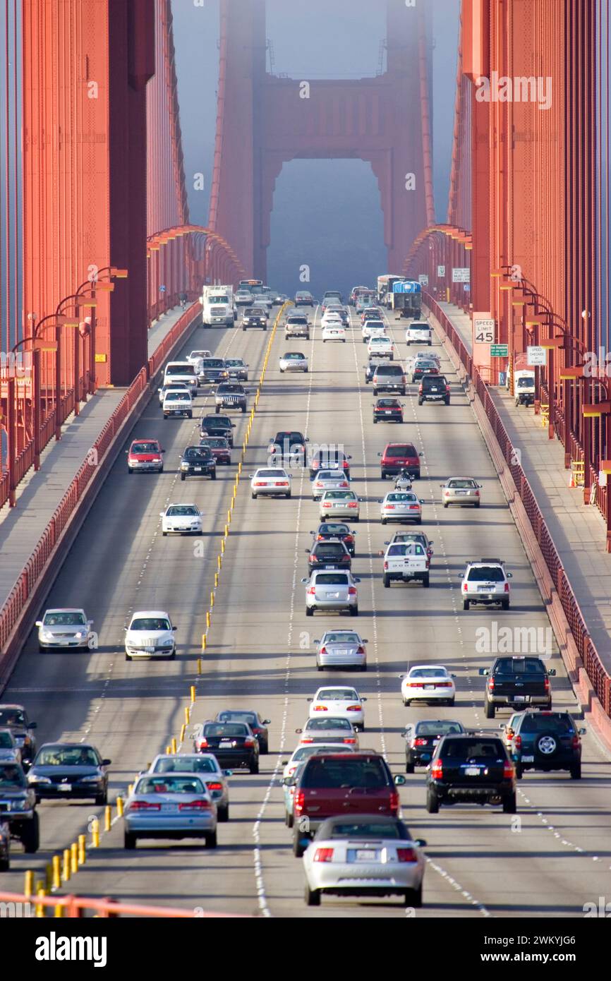 Golden Gate Bridge in San Francisco. Foto Stock