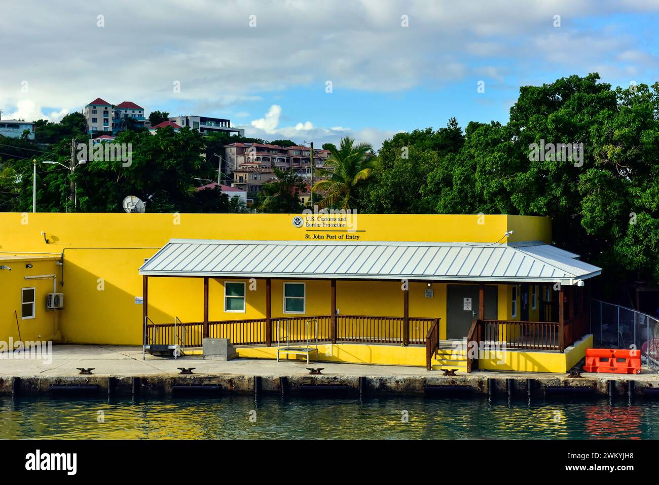 Isole Vergini americane, St Johns Point of Entry, US Customs and Border Protection. Foto Stock