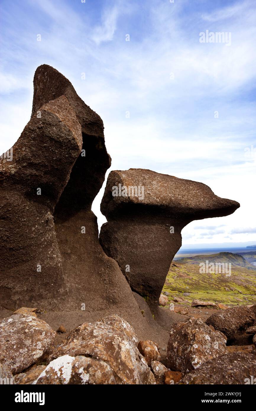 Formazioni rocciose in un paesaggio epico Foto Stock