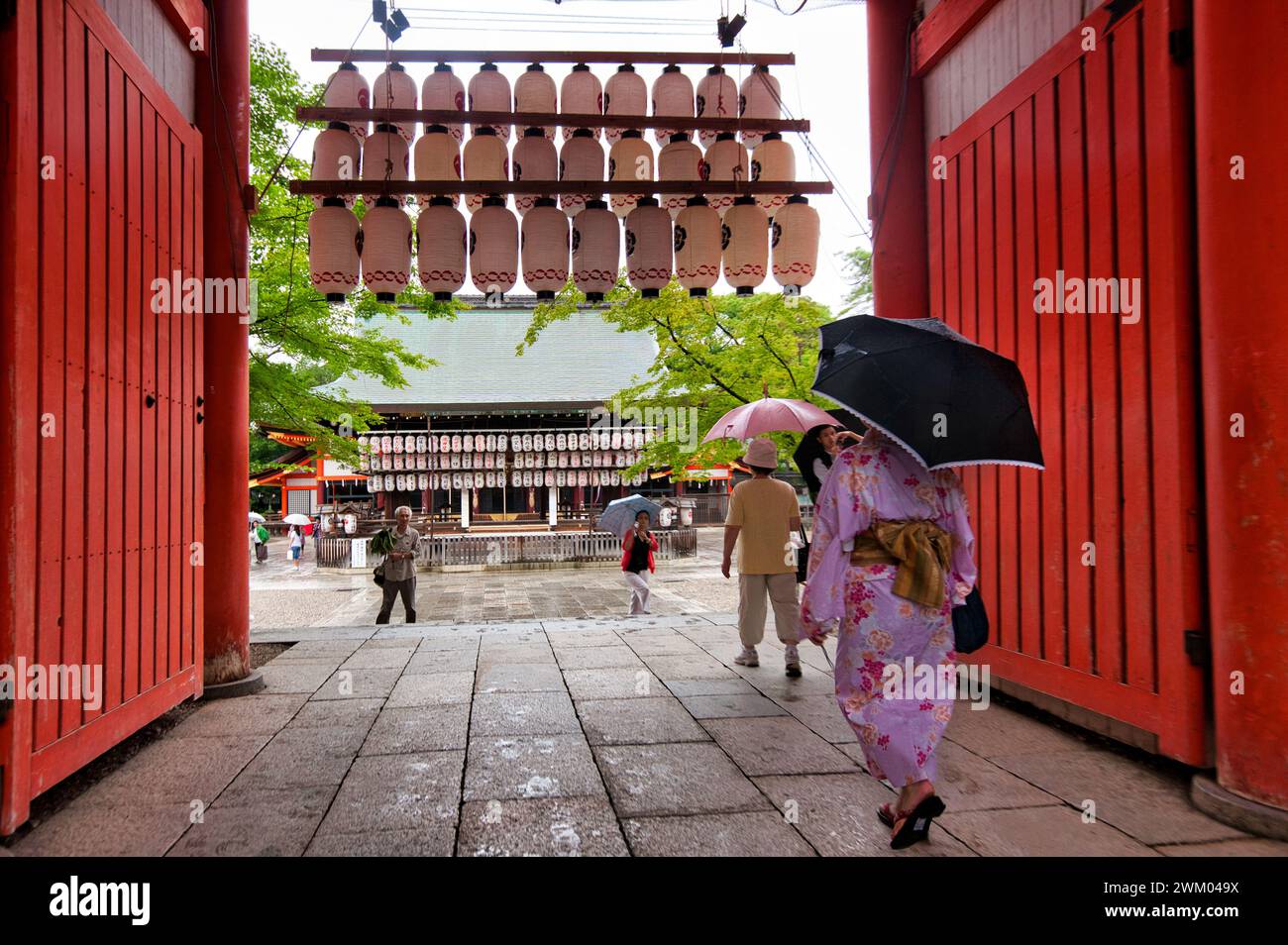 Yasaka Jinja Shrine, Gion, Kyoto, Giappone Foto Stock