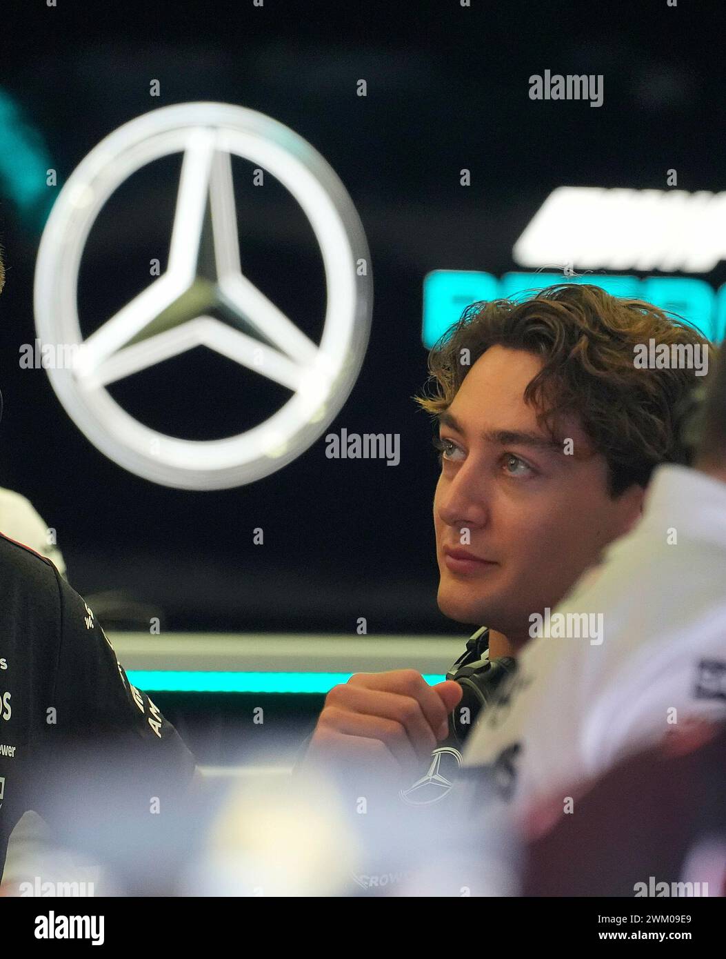 23 febbraio 2024, Bahrain International Circuit, Sakhir, test drive di Formula 1 in Bahrain 2023, nella foto George Russell (GBR), Mercedes-AMG Petronas Formula One Team Foto Stock