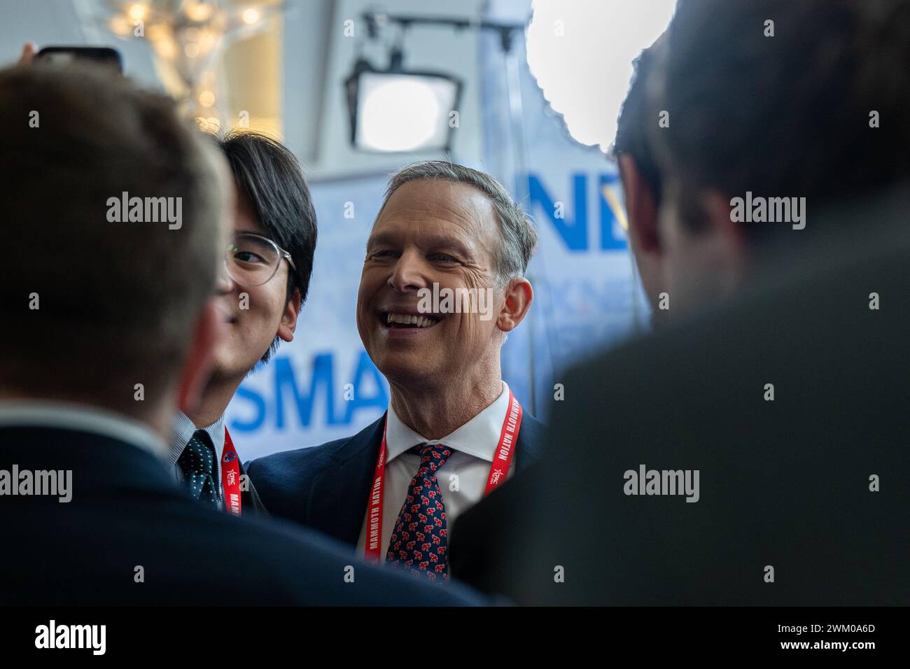 Oxon Hill, Stati Uniti. 22 febbraio 2024. Il rappresentante degli Stati Uniti Scott Perry (repubblicano della Pennsylvania) alla Conservative Political Action Conference (CPAC) del 2024 a National Harbor, Maryland, USA, giovedì 22 febbraio, 2024. credito: Annabelle Gordon /CNP/Sipa USA credito: SIPA USA/Alamy Live News Foto Stock