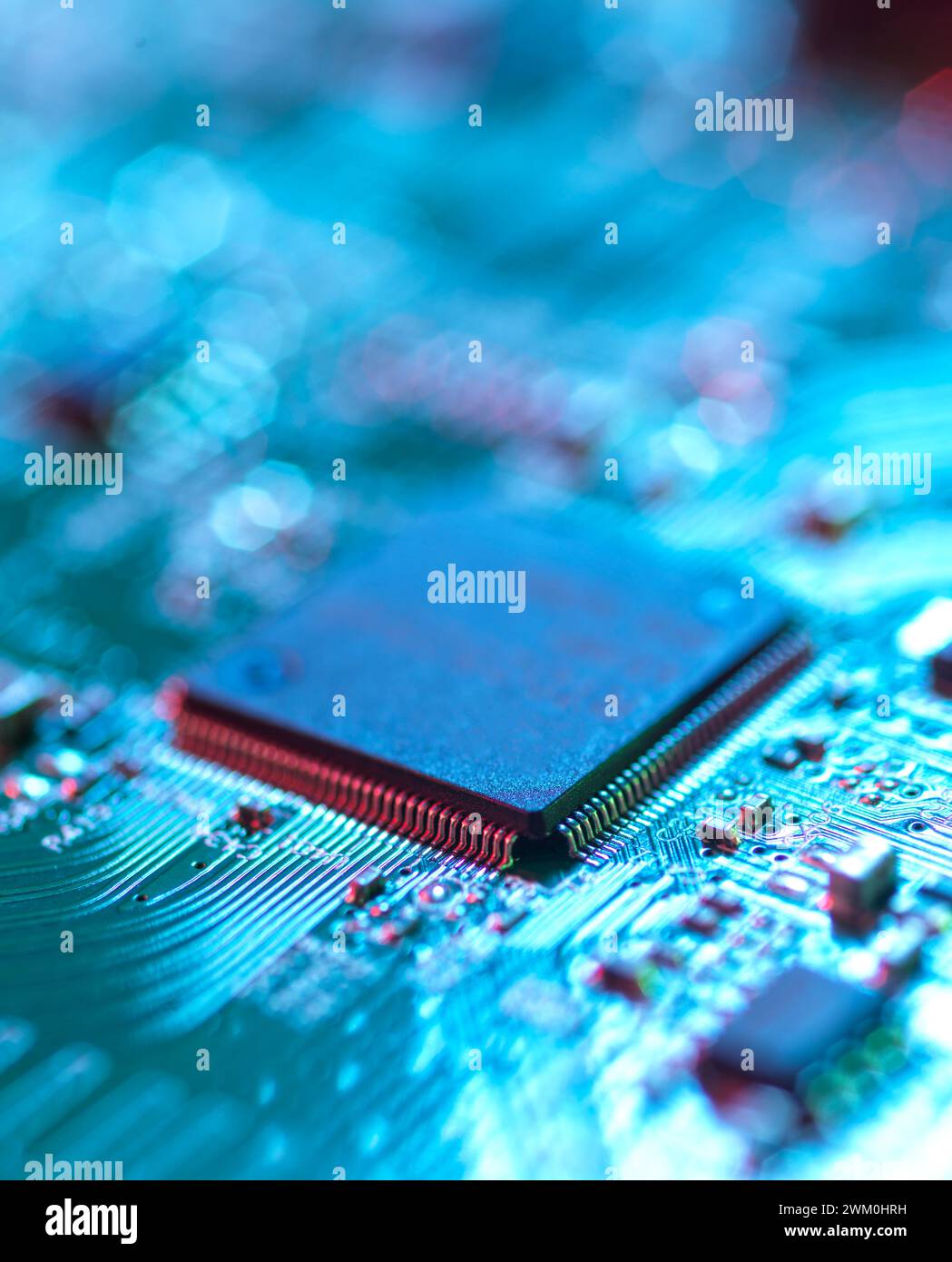 Apparecchiature elettriche con tecnologia microchip Foto Stock