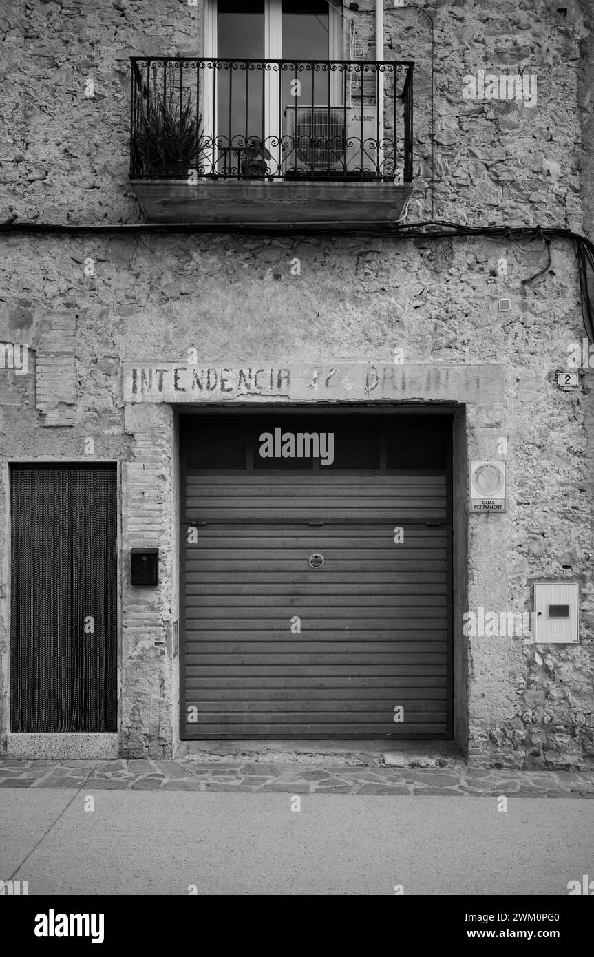 L'Intendencia o magazzino di rifornimenti delle XV Brigate internazionali a Marçà, in Catalogna, utilizzato durante l'offensiva dell'Ebro dal luglio al novembre 1938 Foto Stock