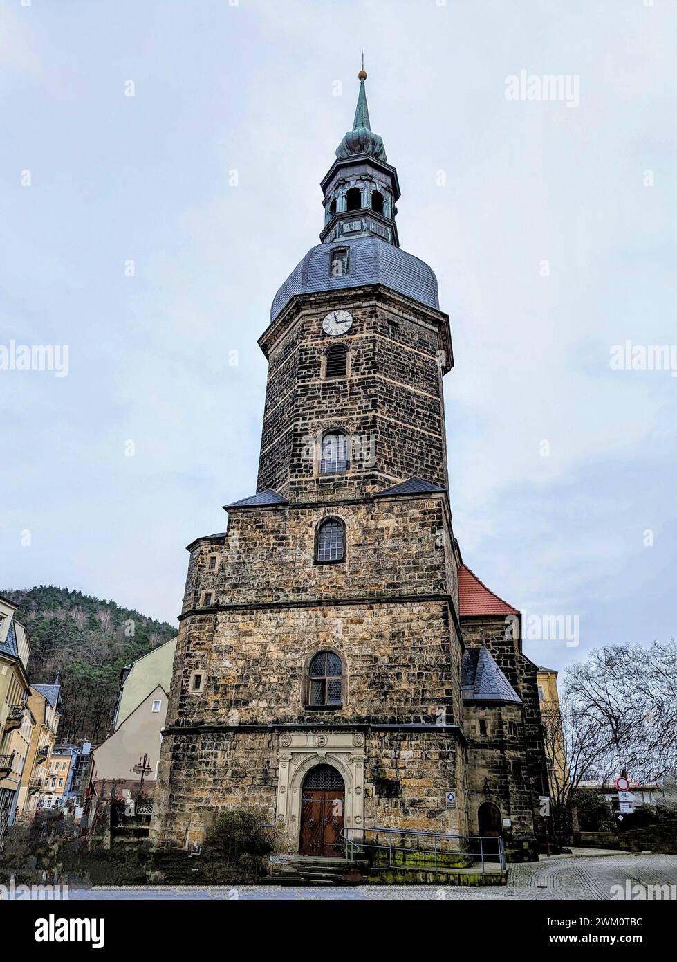 Chiesa di San Giovanni a Bad Schandau, Sassonia, Germania Foto Stock