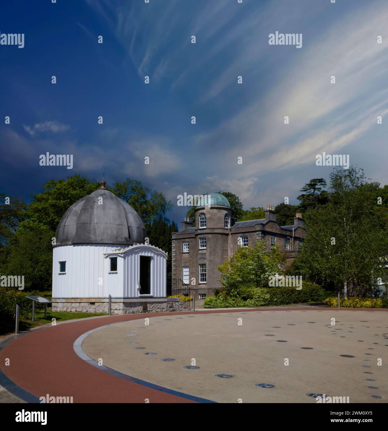 Armagh Observatory (1789) e Modern Planetarium, Armagh City, Irlanda del Nord Foto Stock