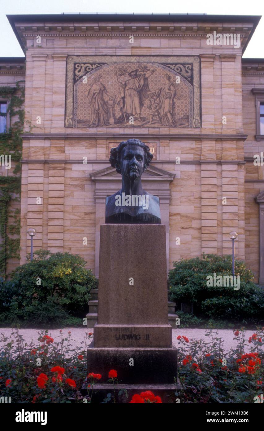 3827461 Casa Wahnfried; (add.info.: Casa Wahnfried, dove Richard Wagner visse a Bayreuth / Villa Wahnfried, dove visse Richard Wagner a Bayreuth); © Marcello Mencarini. Tutti i diritti riservati 2024. Foto Stock