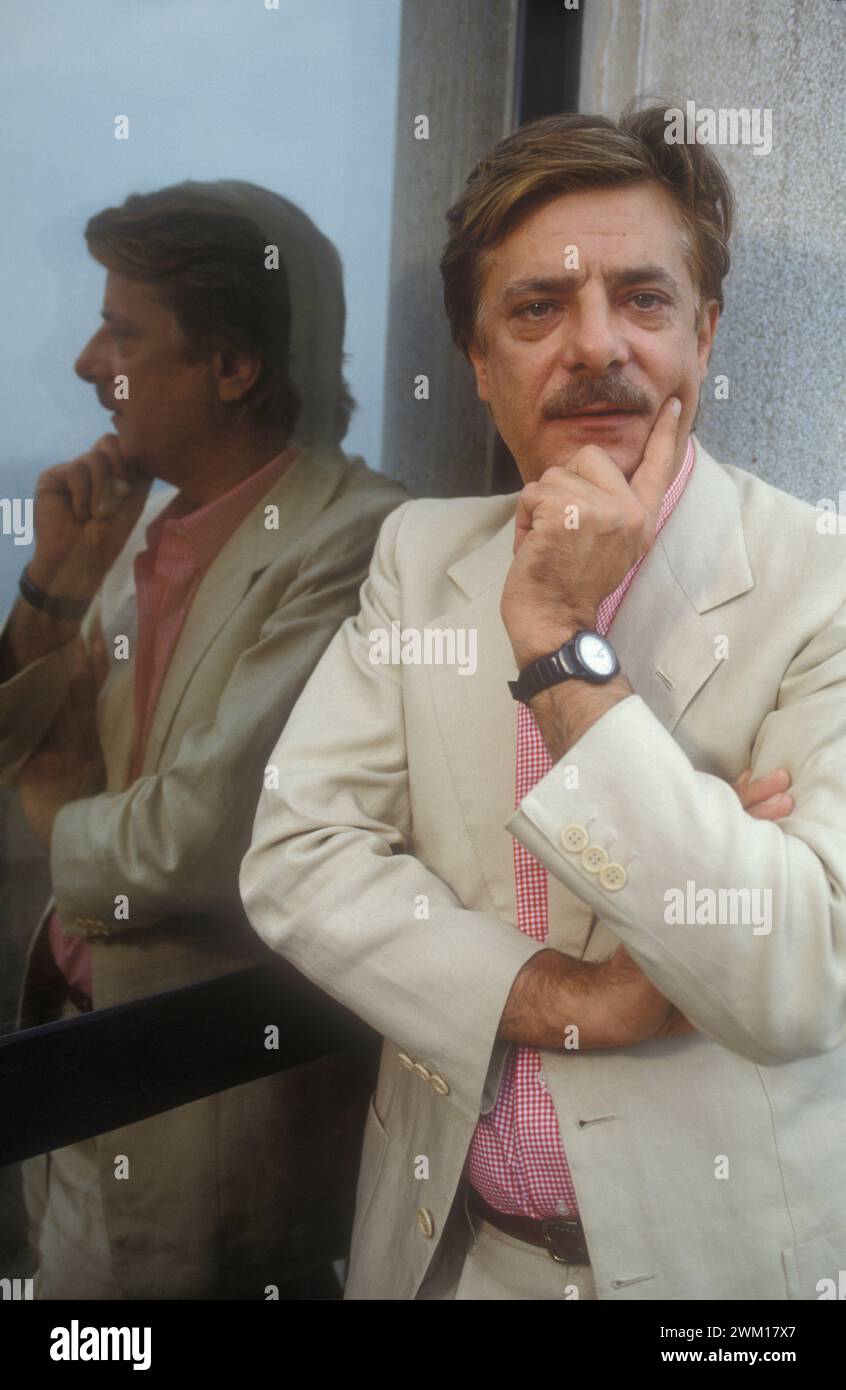 3832173 Giancarlo Gioannini; (add.info.: Lido di Venezia, Mostra del Cinema di Venezia 1989. L'attore italiano Giancarlo Gioannini, interprete del film "tempo di uccidere", diretto da Giuliano Montaldo e presentato nella sezione Venezia notte / Lido di Venezia, Mostra del Cinema di Venezia 1989. L'attore Giancarlo Giannini, interprete del film "tempo di uccidere", diretto da Giuliano Montaldo e presentato nella sezione Venezia notte); © Marcello Mencarini. Tutti i diritti riservati 2024. Foto Stock