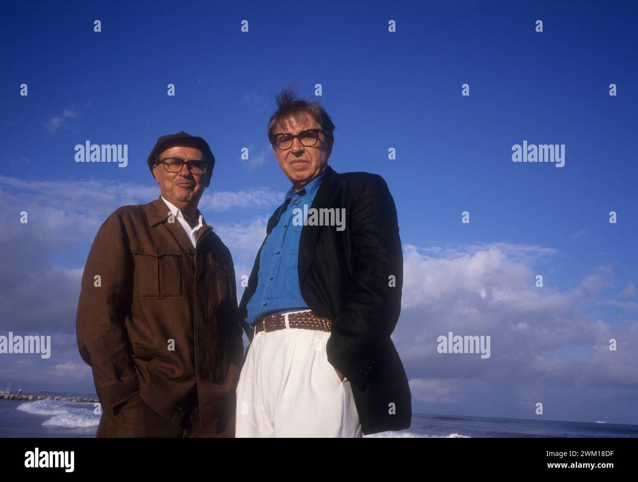 3833026 Vittorio e Paolo Taviani; (add.info.: Lido di Venezia, Mostra del Cinema di Venezia 1994. Registi italiani Vittorio e Paolo Taviani / Lido di Venezia, Mostra del Cinema di Venezia 1994. I registi Vittorio e Paolo Taviani); © Marcello Mencarini. Tutti i diritti riservati 2024. Foto Stock