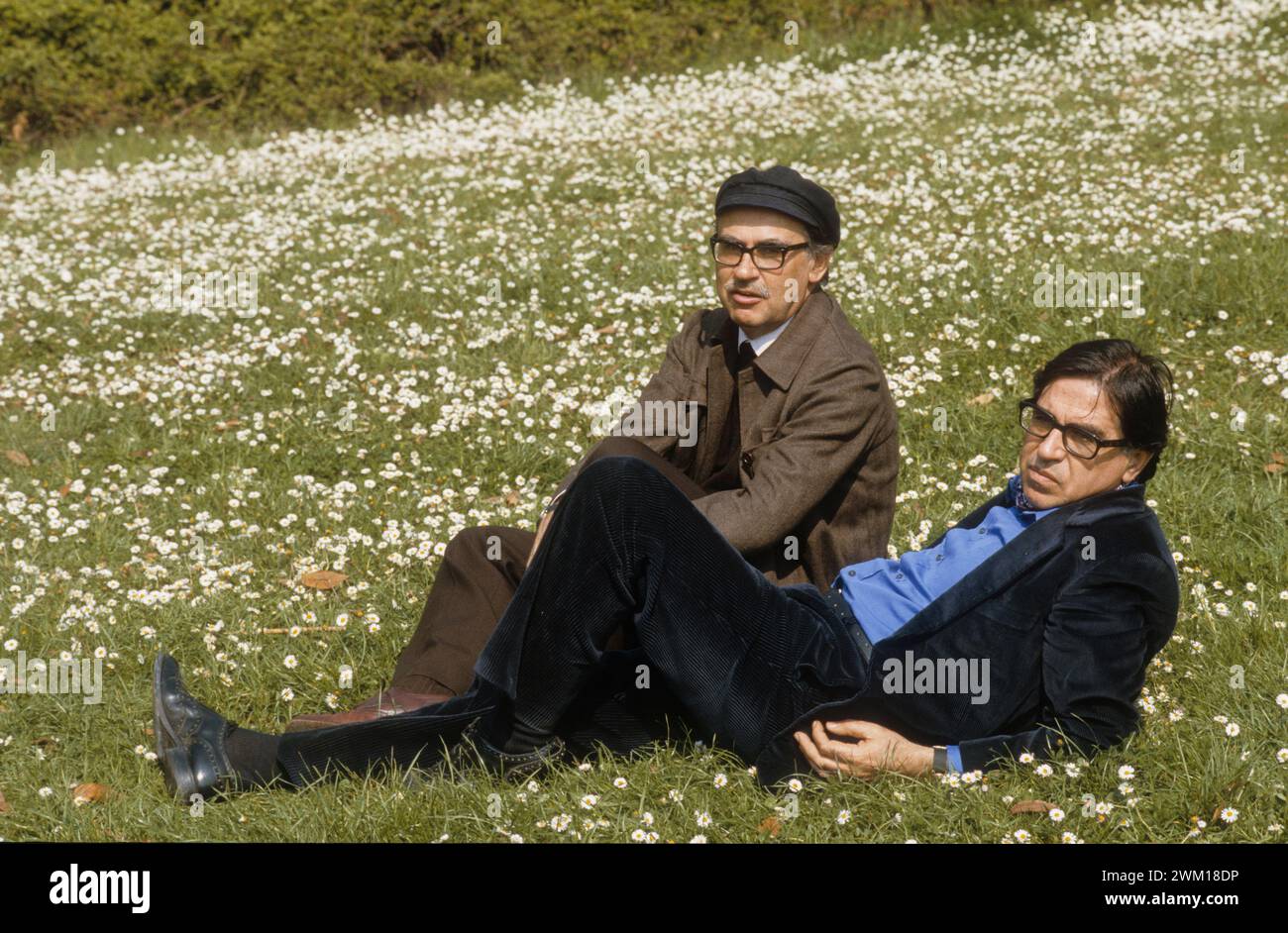 3833025 Vitytorio e Paolo Taviani; (add.info.: Roma, Villa Pamphili, 1985. Registi italiani Vitytorio e Paolo Taviani / Roma, Villa Pamphili, 1985. I registi Vittorio e Paolo Taviani); © Marcello Mencarini. Tutti i diritti riservati 2024. Foto Stock