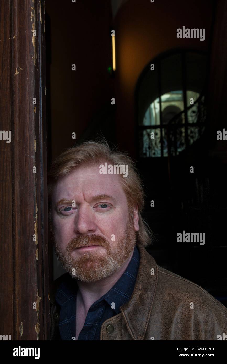 4065806 Lione, Quais du Polar 2017. Scrittore britannico di thriller J.R. Ellory (foto); (add.info.: Lione; Lione, Francia; Francia, Palais de la BourseQuais du Polar 2017 Lione, Quais du Polar 2017. Lo scrittore inglese di thriller J.R. Ellory); © Marcello Mencarini. Tutti i diritti riservati 2024. Foto Stock