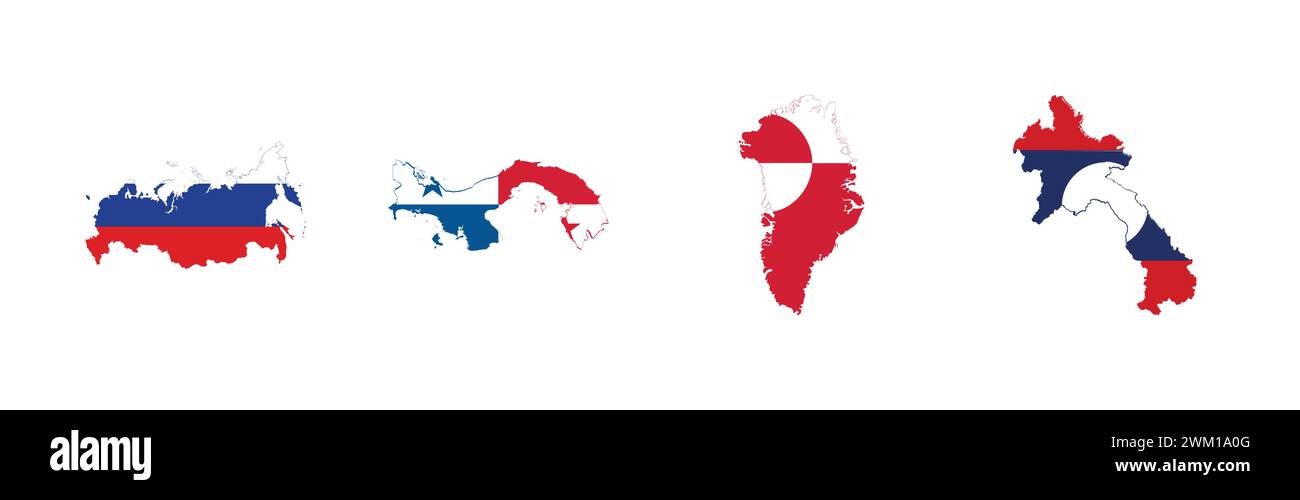 Bandiera della groenlandia panama Immagini Vettoriali Stock Alamy