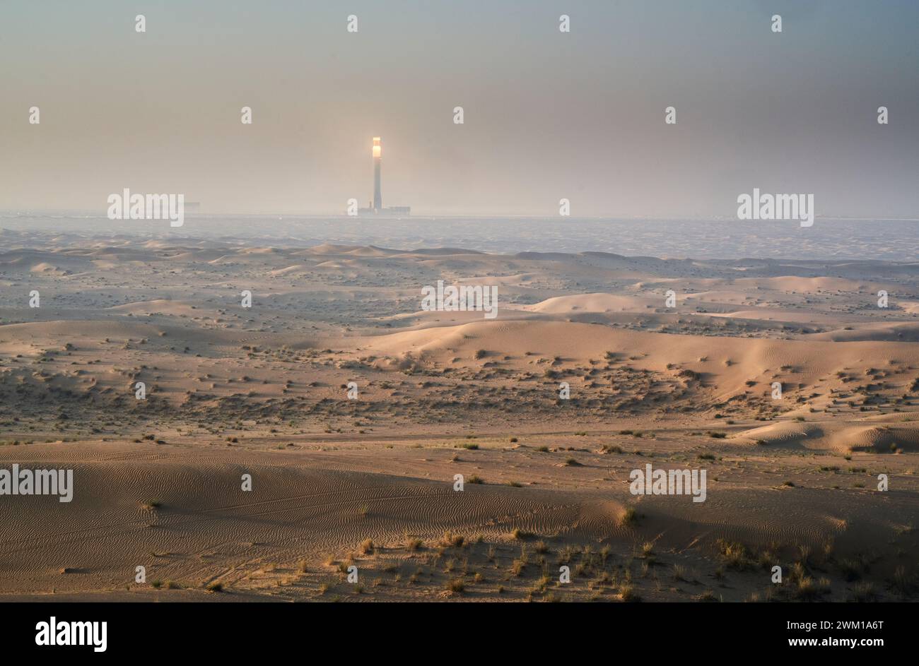 Mohammed bin Rashid al Maktoum Solar Park, Dubai, Emirati Arabi Uniti Foto Stock
