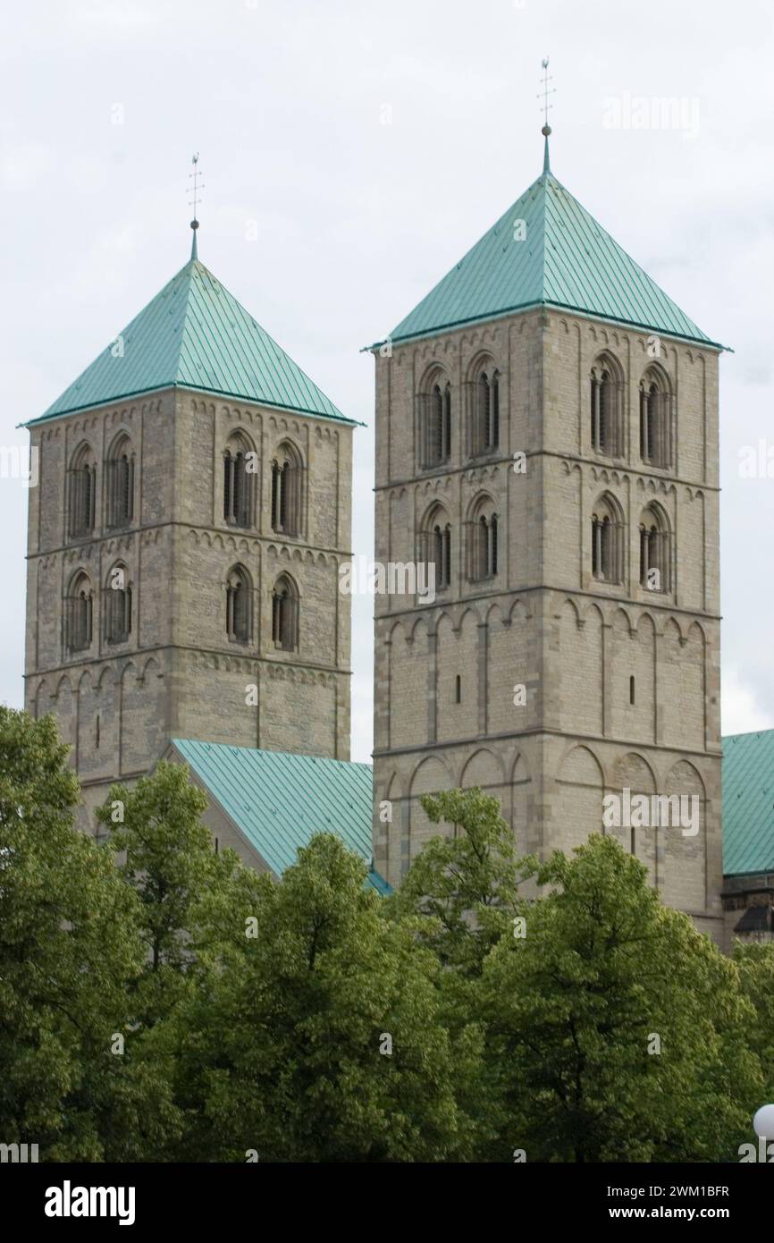 4066626 Münster; (add.info.: Campanile della Cattedrale di M); © Marcello Mencarini. Tutti i diritti riservati 2024. Foto Stock