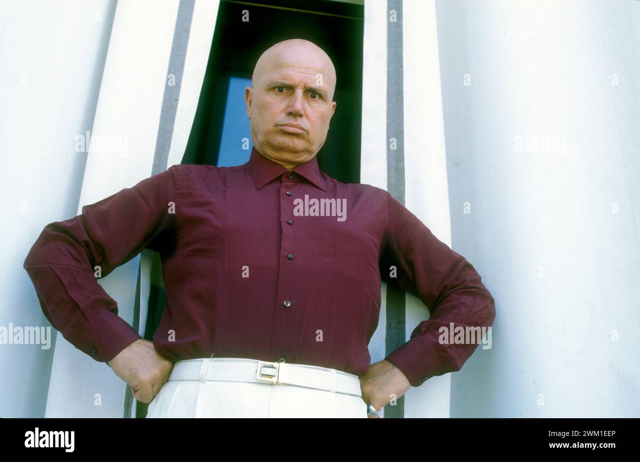 4067963 Lido di Venezia, Mostra del Cinema di Venezia 1984. L'attore Fernando Briamo, protagonista del film Claretta nel ruolo di Benito Mussolini, diretto da Pasquale Squitieri (foto); (add.info.: Lido di Venezia, Lido di Venezia, Italia, Lido di Venezia, Mostra del Cinema di Venezia 1984. L'attore Fernando Briamo, protagonista del film "Claretta" nel ruolo di Benito Mussolini, diretto da Pasquale Squitieri); © Marcello Mencarini. Tutti i diritti riservati 2024. Foto Stock