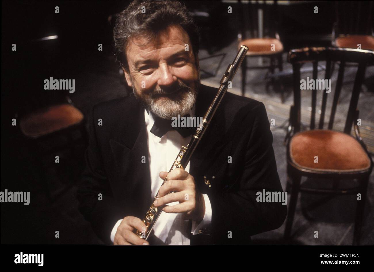 MME4701241 Ritratto del musicista James Galway.; (add.info.: Ritratto del musicista James Galway.); © Marcello Mencarini. Tutti i diritti riservati 2023. Foto Stock