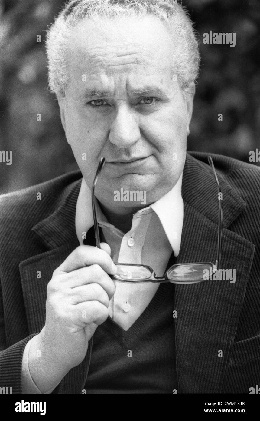 MME4738296 giornalista televisivo italiano Jader Jacobelli/Roma, 1980 circa; (add.info.: giornalista televisivo italiano Jader Jacobelli/Roma, 1980 circa); © Marcello Mencarini. Tutti i diritti riservati 2024. Foto Stock