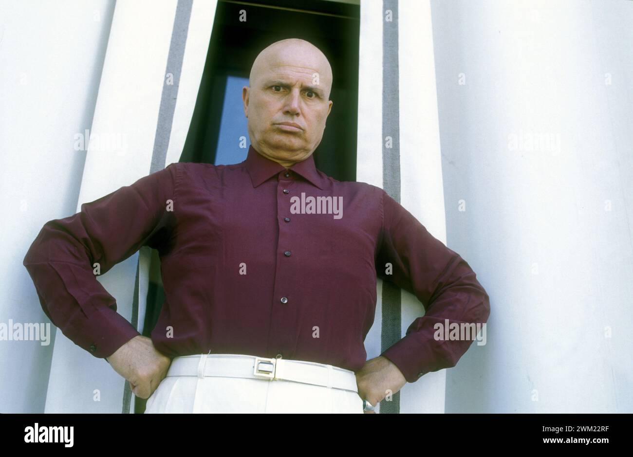 MME4766876 Lido di Venezia, Mostra del Cinema di Venezia 1984. L'attore Fernando Briamo, protagonista del film “” Claretta”” nel ruolo di Benito Mussolini, diretto da Pasquale Squitieri/Lido di Venezia, Mostra del Cinema di Venezia 1984. L'attore Fernando Briamo, protagonista del film “” Claretta” nel ruolo di Benito Mussolini, diretto da Pasquale Squitieri -; (add.info.: Lido di Venezia, Mostra del Cinema di Venezia 1984. L'attore Fernando Briamo, protagonista del film “” Claretta”” nel ruolo di Benito Mussolini, diretto da Pasquale Squitieri/Lido di Venezia, Mostra del Cinema di Venezia 1984. L'attore Ferna Foto Stock