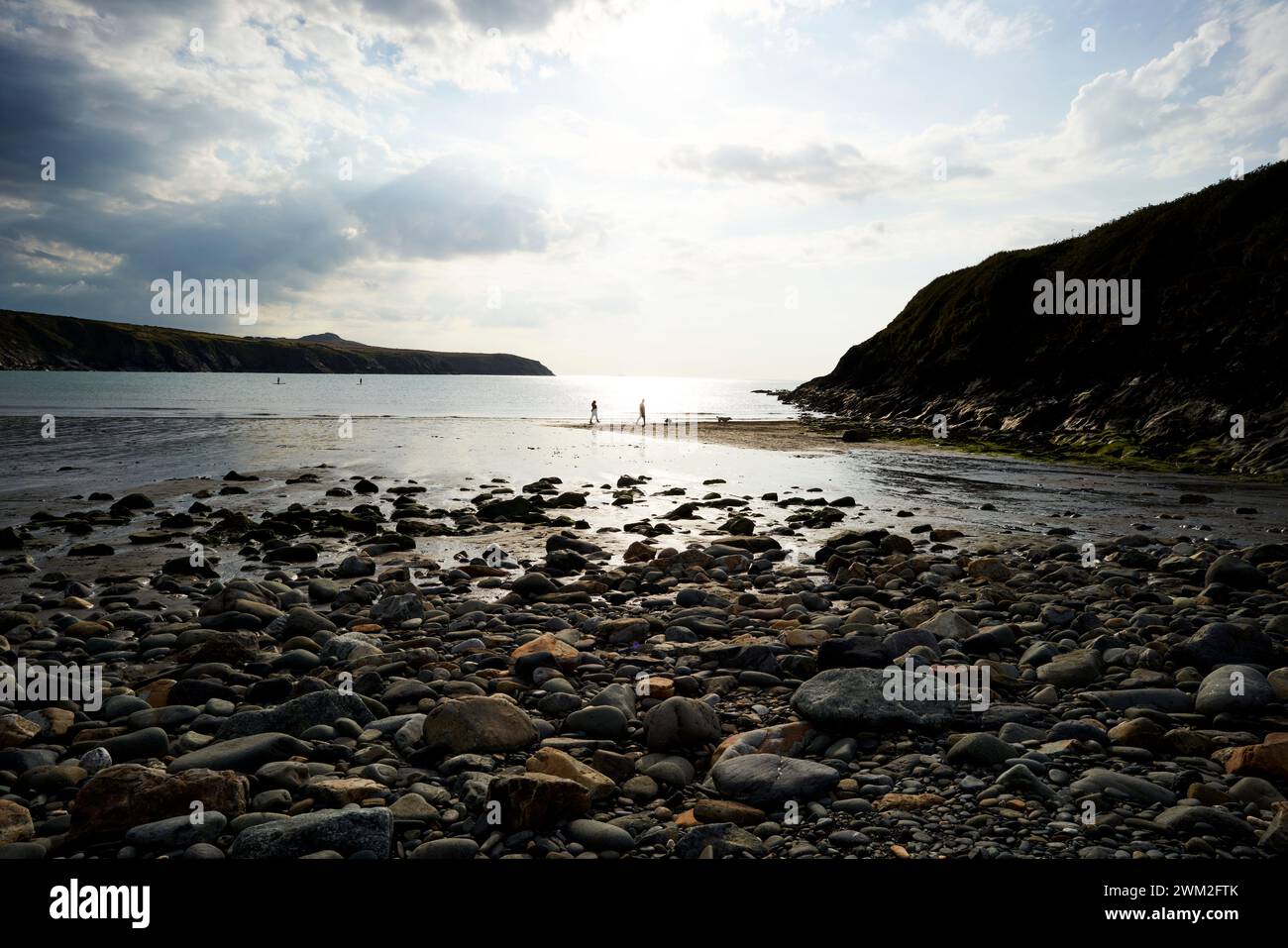 Abereiddy Beach, Pembrokeshire, Galles, Regno Unito Foto Stock