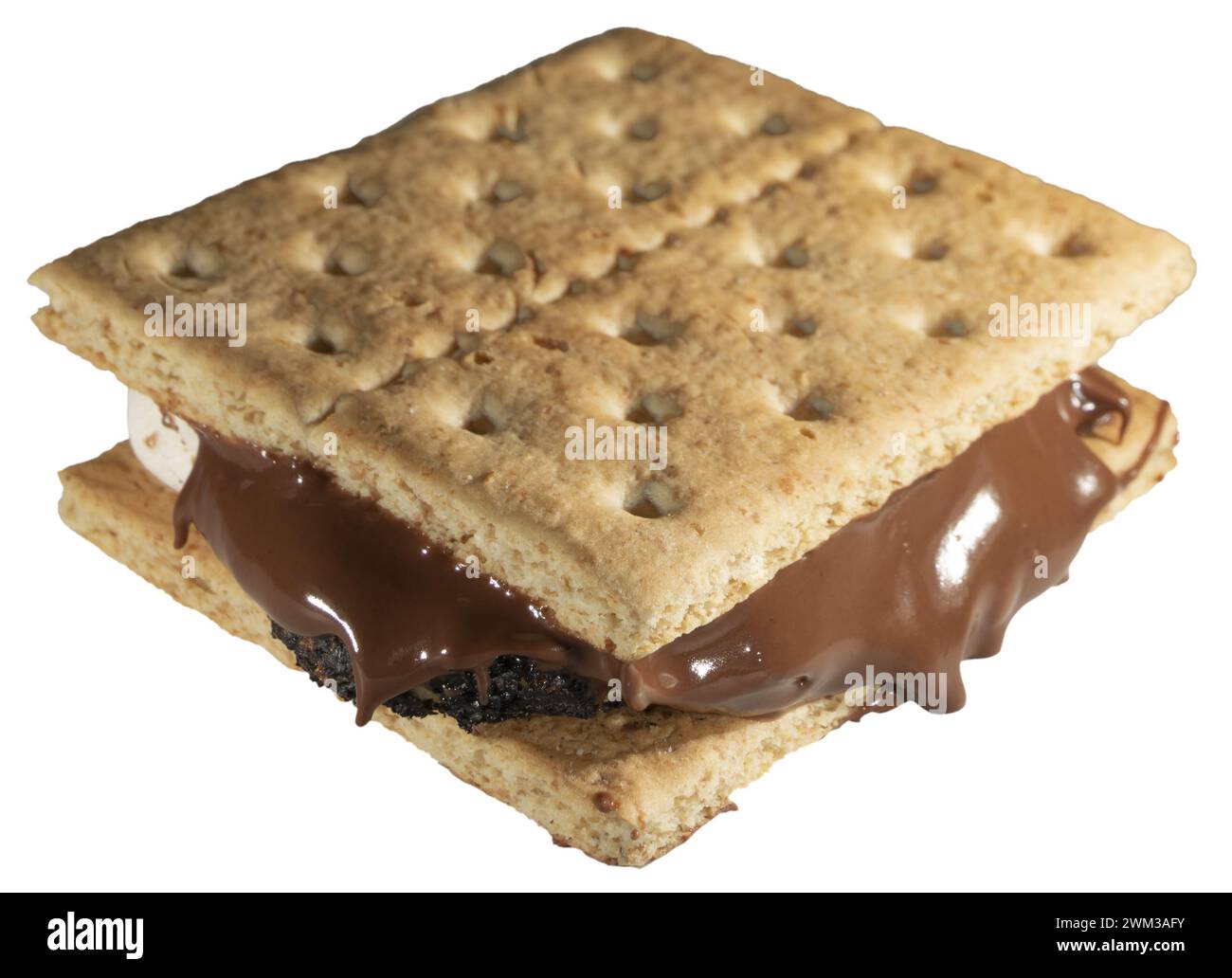 È più luminoso, con gocciolamento di cioccolato isolato Foto Stock