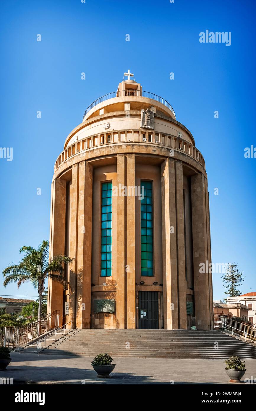 La bella e particolare chiesa di San Tommaso a Siracusa, meglio conosciuta come il Pantheon Foto Stock