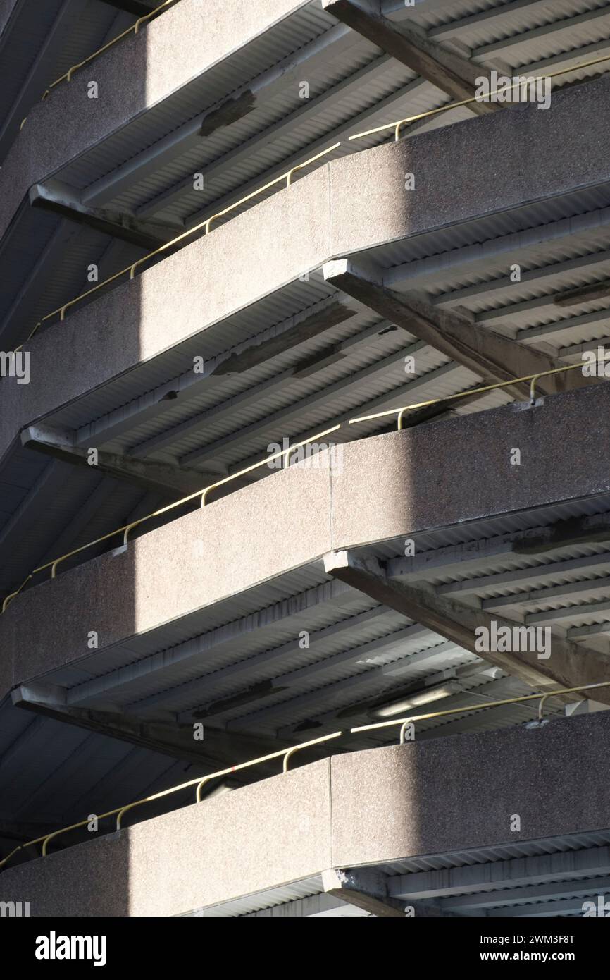 Parcheggio a più piani NCP Bristol Rupert St Brutalist Architecture Foto Stock