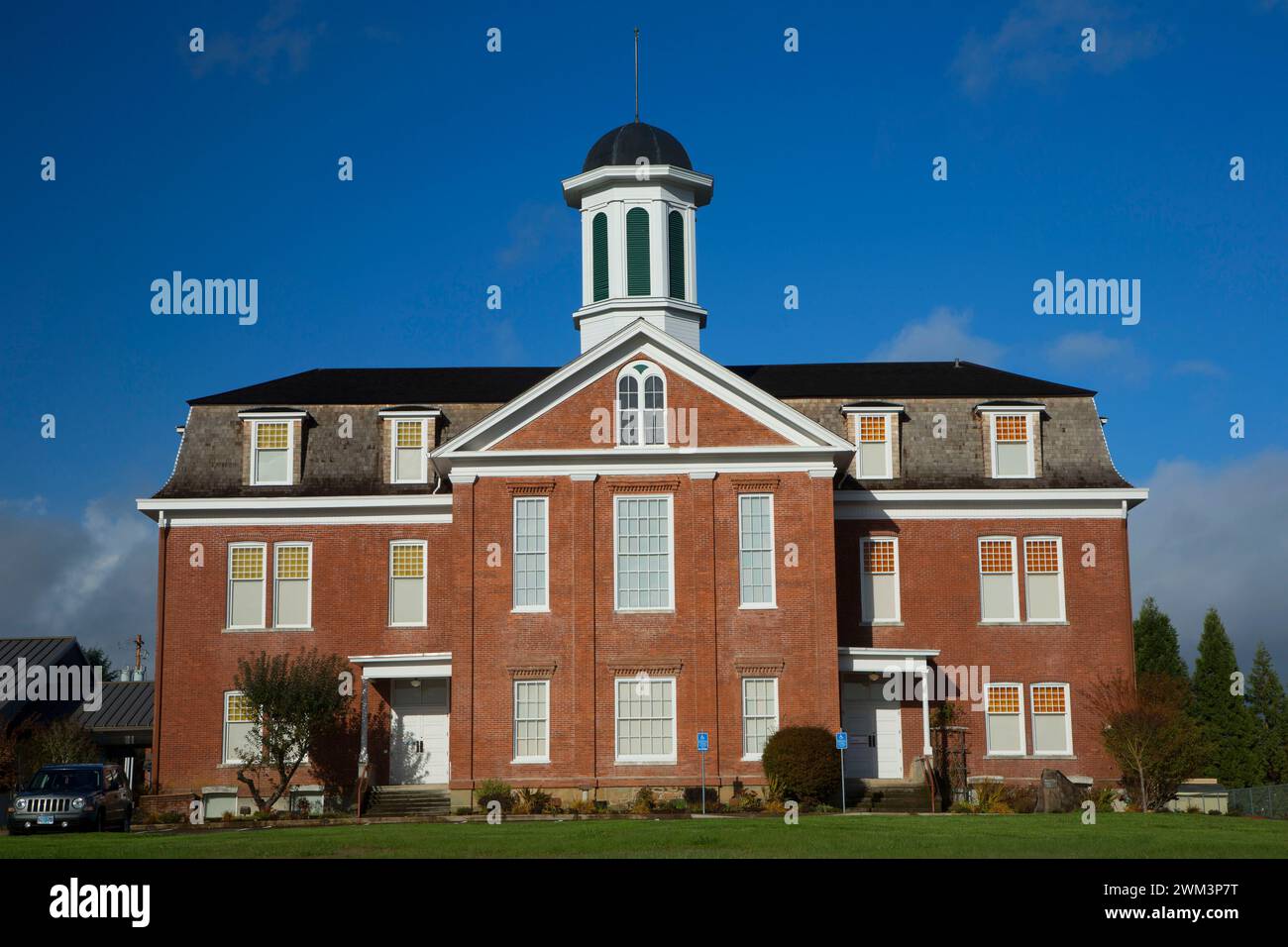 Philomath College Edificio, Philomath, Oregon Foto Stock