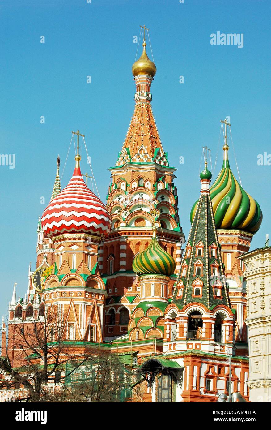 Cattedrale di San Basilio e Piazza Rossa, Cremlino, Mosca, Russia Foto Stock
