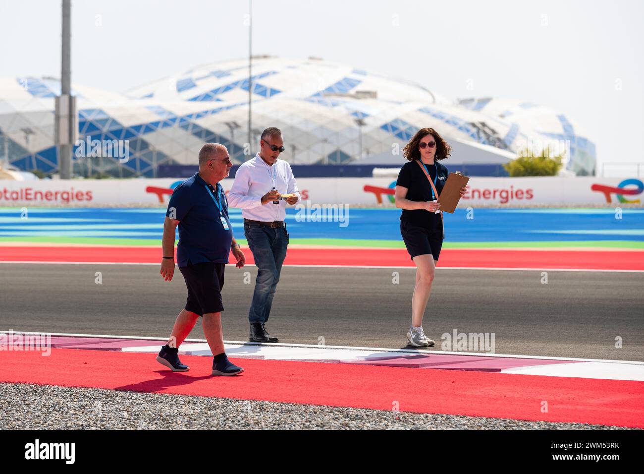 FREITAS Eduardo, Race Director, Ritratto, WEISHARD Lisa, ACO Sporting Delegate, ritratto durante il prologo del Campionato del mondo Endurance FIA 2024, dal 24 al 26 febbraio 2024 sul circuito internazionale Losail di Lusail, Qatar Foto Stock