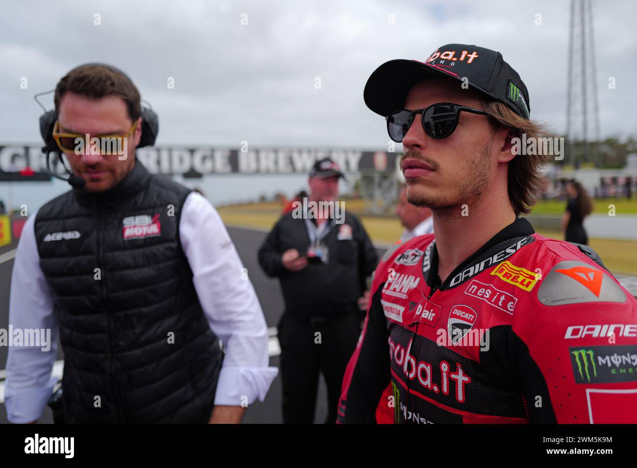 Phillip Island Grand Prix Circuit, 24 febbraio 2024: 11 Nicolo Bulega (ITA) Ducati Panigale V4R di Aruba.IT Racing Ducati durante il Campionato del mondo Superbike 2024. (Foto di Damir IVKA/ATP Images) (IVKA DAMIR /ATP/SPP) crediti: SPP Sport Press Photo. /Alamy Live News Foto Stock