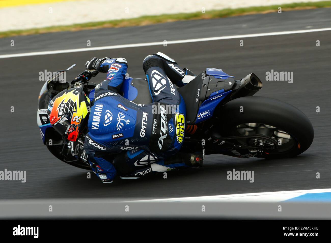 Circuito del Gran Premio di Phillip Island, 24 febbraio 2024: 5 Philipp Oettl (GER) Yamaha YZF R1 di GMT94 Yamaha durante il Campionato del mondo Superbike 2024. (Foto di Damir IVKA/ATP Images) (IVKA DAMIR /ATP/SPP) crediti: SPP Sport Press Photo. /Alamy Live News Foto Stock