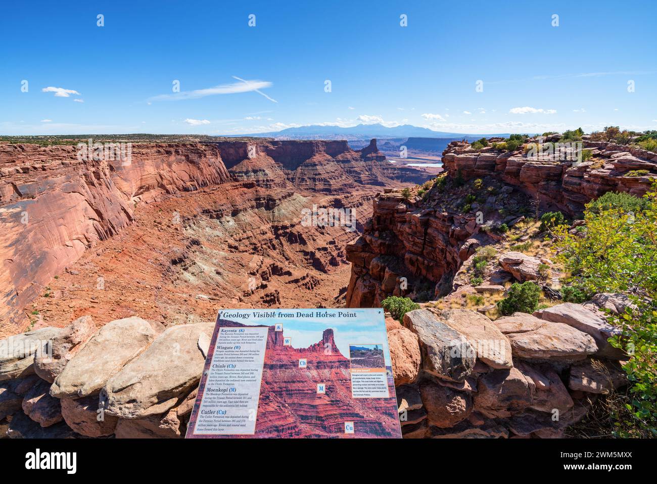 Presso il Dead Horse Point State Park, vicino a Moab, Utah, Stati Uniti Foto Stock