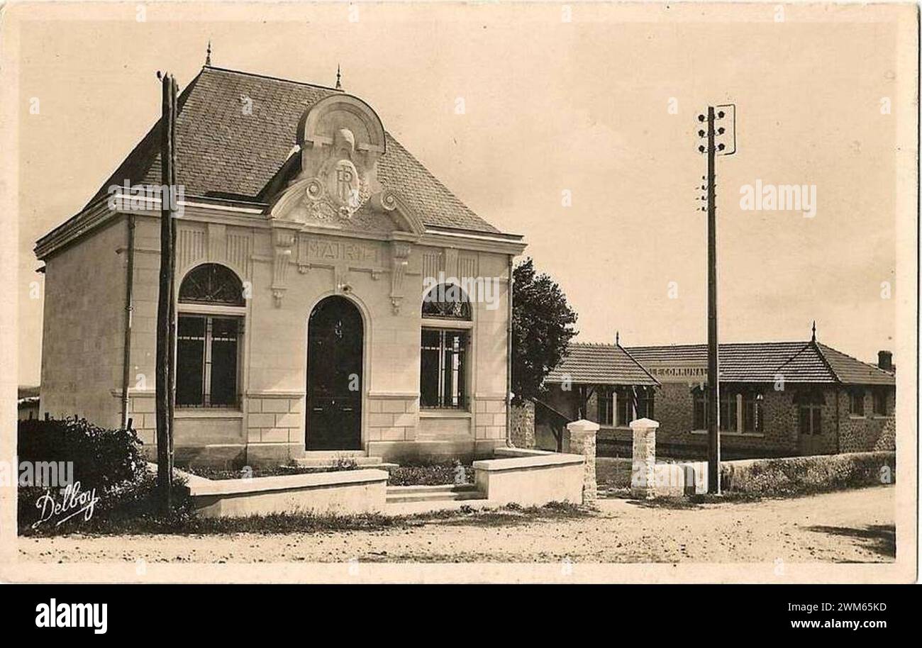 Belvès-de-Castillon - Mairie. Foto Stock