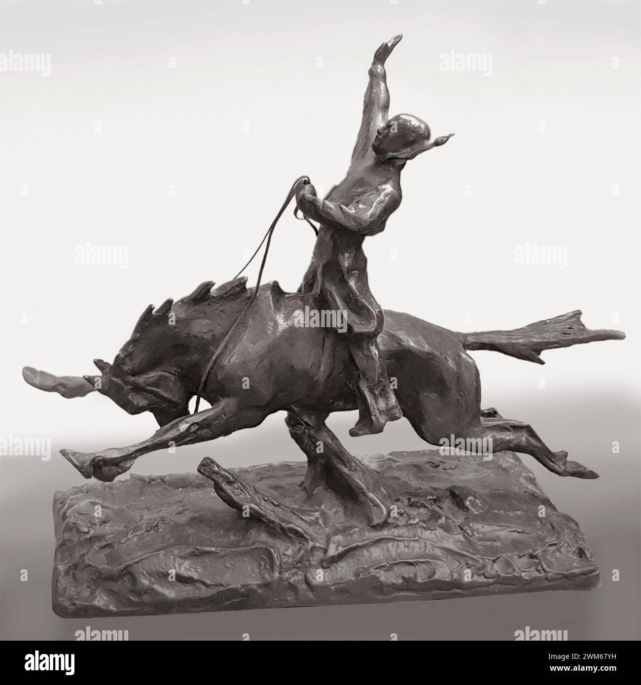 Benito Mussolini. Duce. Scultore Paul Troubetzkoy. 1935. Foto Stock