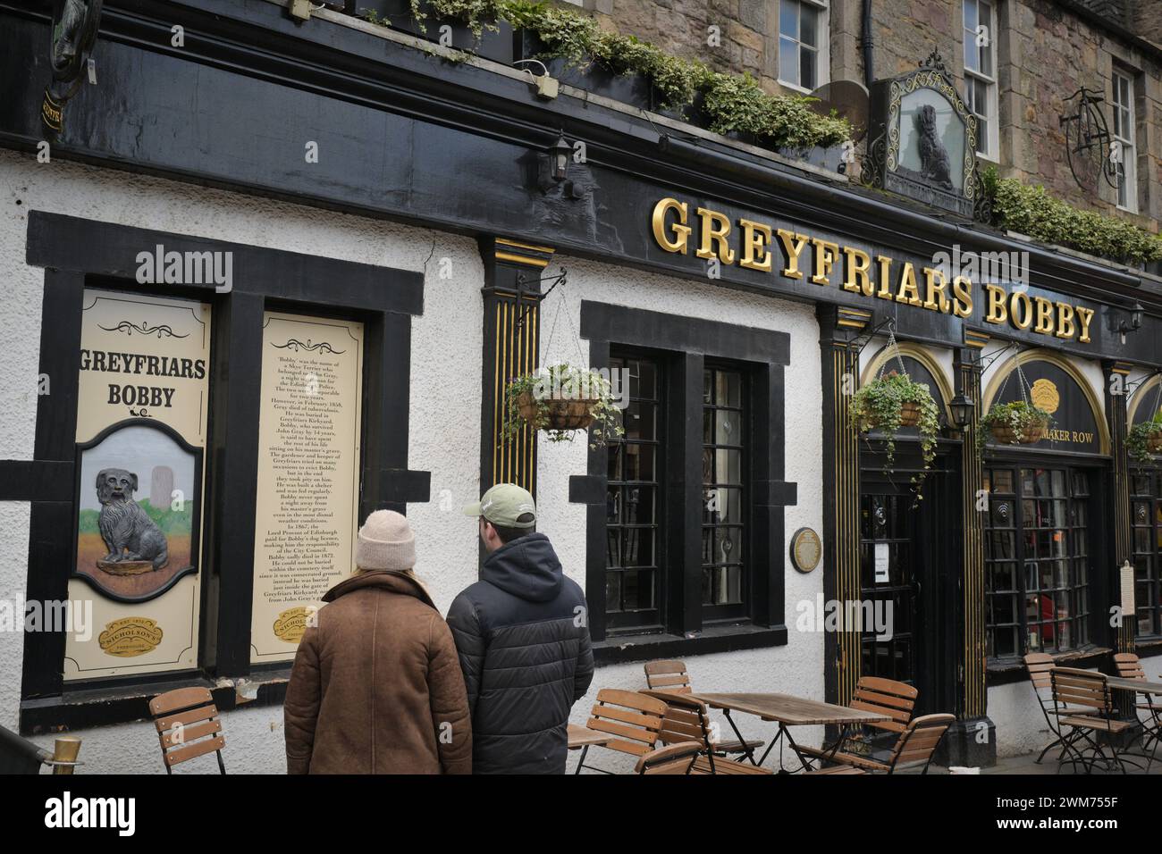 Edimburgo Scozia, Regno Unito {Days} febbraio 2024. Vista generale dei Grayfriars Bobby, notizie in diretta su sst/alamy Foto Stock
