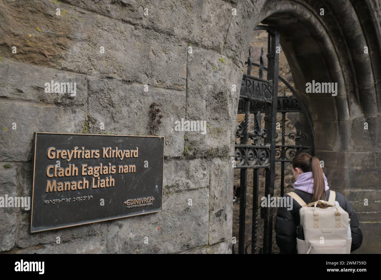 Edimburgo Scozia, Regno Unito {Days} febbraio 2024. Vista generale della chiesa di Grayfriars. credito sst/alamy notizie in diretta Foto Stock
