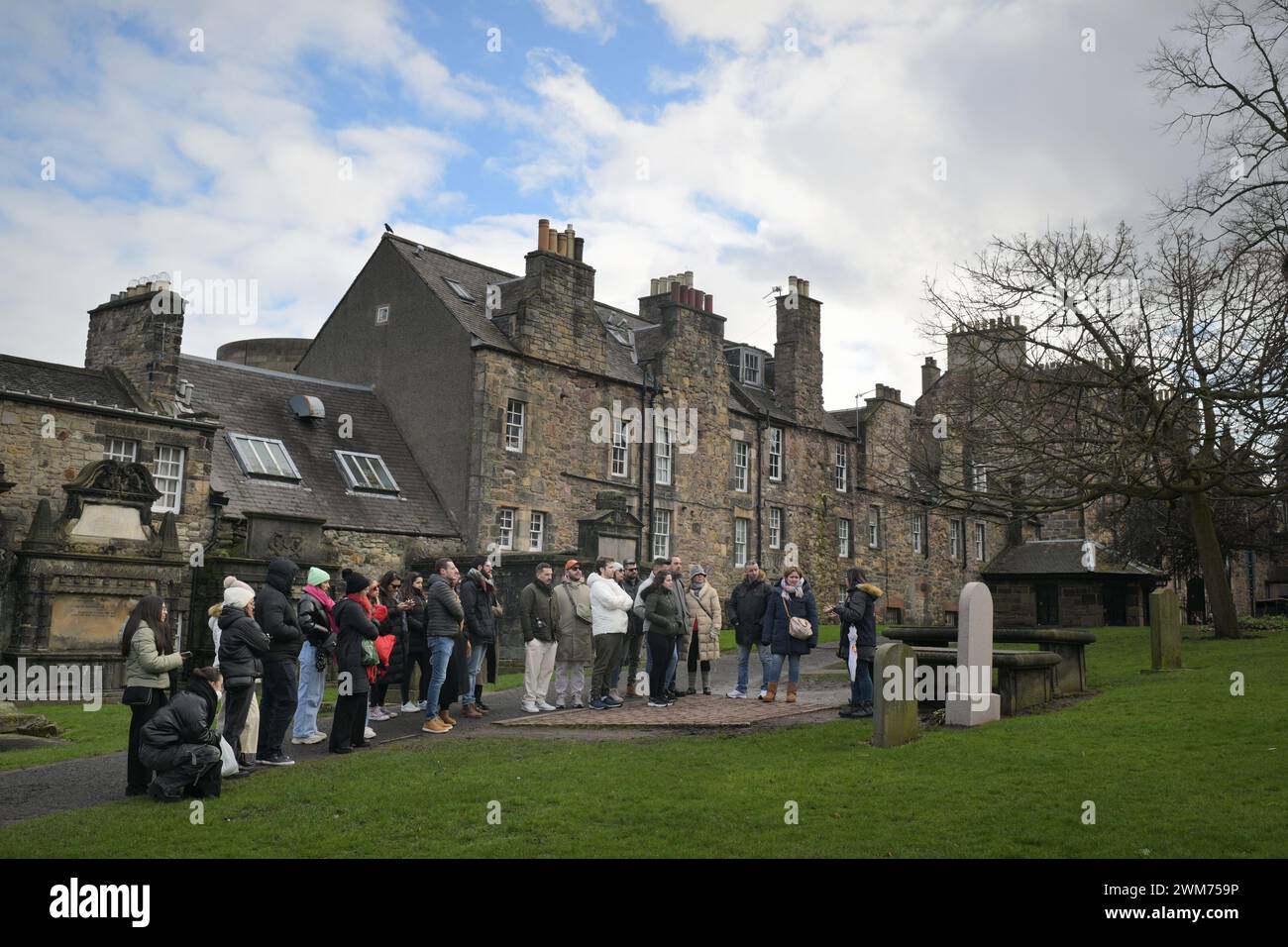 Edimburgo Scozia, Regno Unito {Days} febbraio 2024. Vista generale della chiesa di Grayfriars. credito sst/alamy notizie in diretta Foto Stock