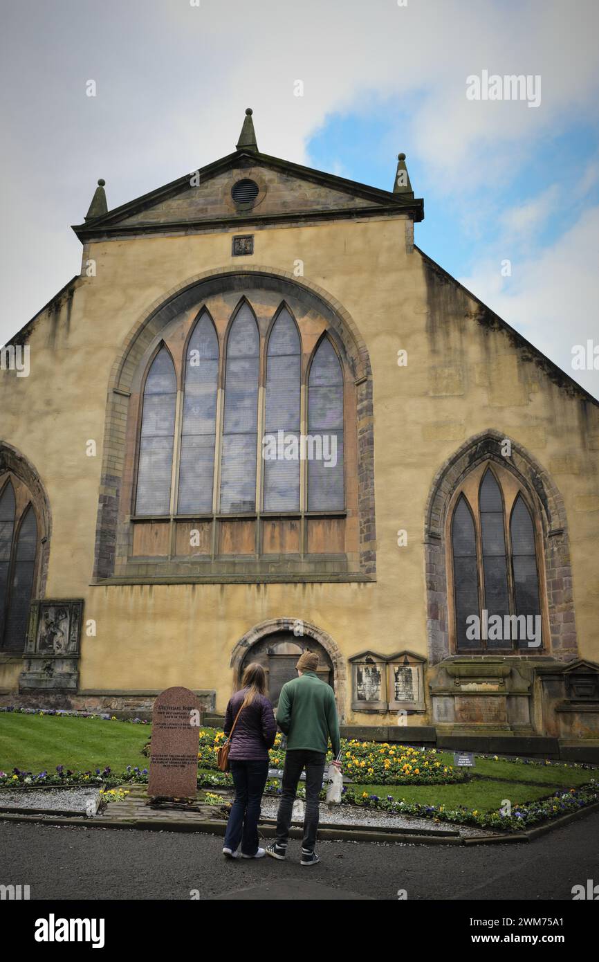 Edimburgo Scozia, Regno Unito {Days} febbraio 2024. Vista generale di Grayfriars Kirk. credito sst/alamy notizie in diretta Foto Stock