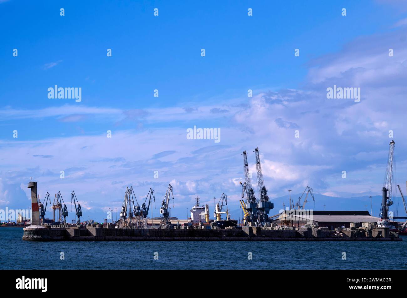 Porto, Salonicco, Golfo termale, Macedonia, Grecia Foto Stock