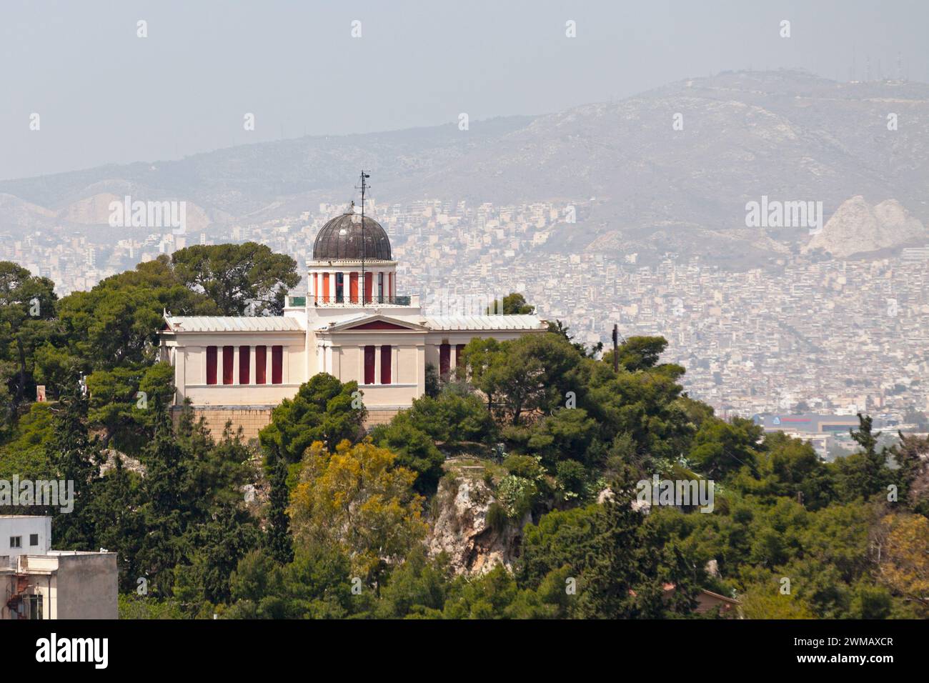 L'Osservatorio Nazionale di Atene (in greco: Εθνικό Αστεροσκοπείο Αθηνών) è stato istituito nel 1842. Foto Stock