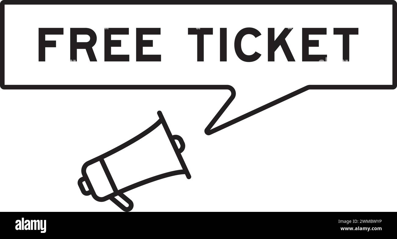 Icona megafono con bolla vocale in un biglietto senza parole su sfondo bianco Illustrazione Vettoriale