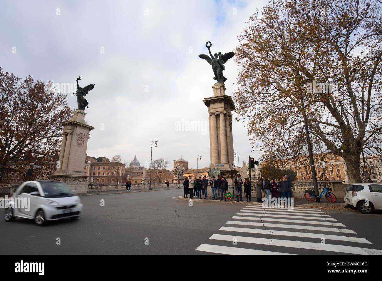 Diverse vedute del centro di Roma. Strade e vita ordinaria, Roma Italia Foto Stock