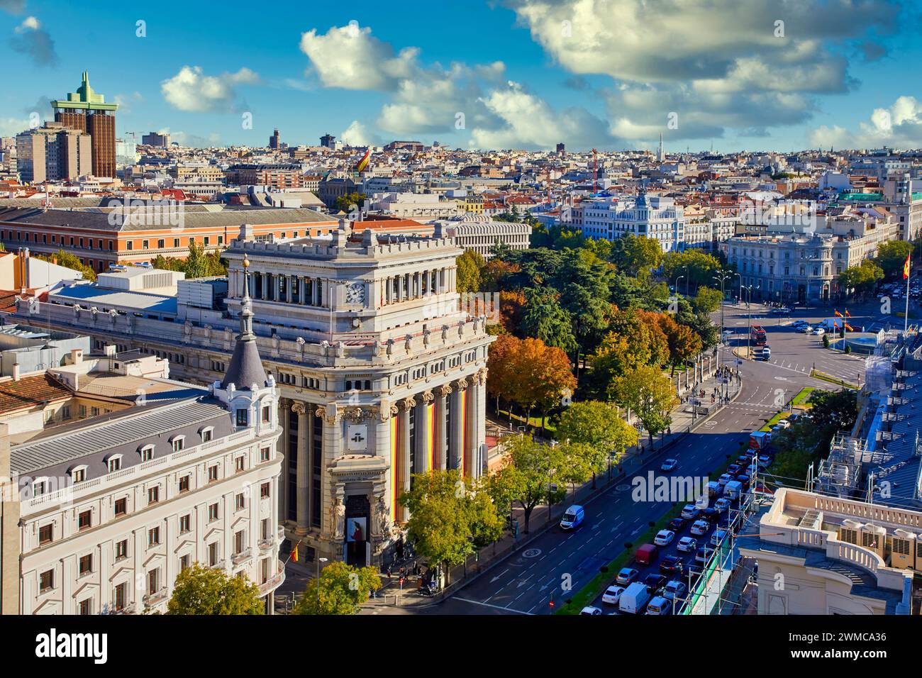 Instituto Cervantes, Calle de Alcalá, Madrid, Spagna, Europa Foto Stock