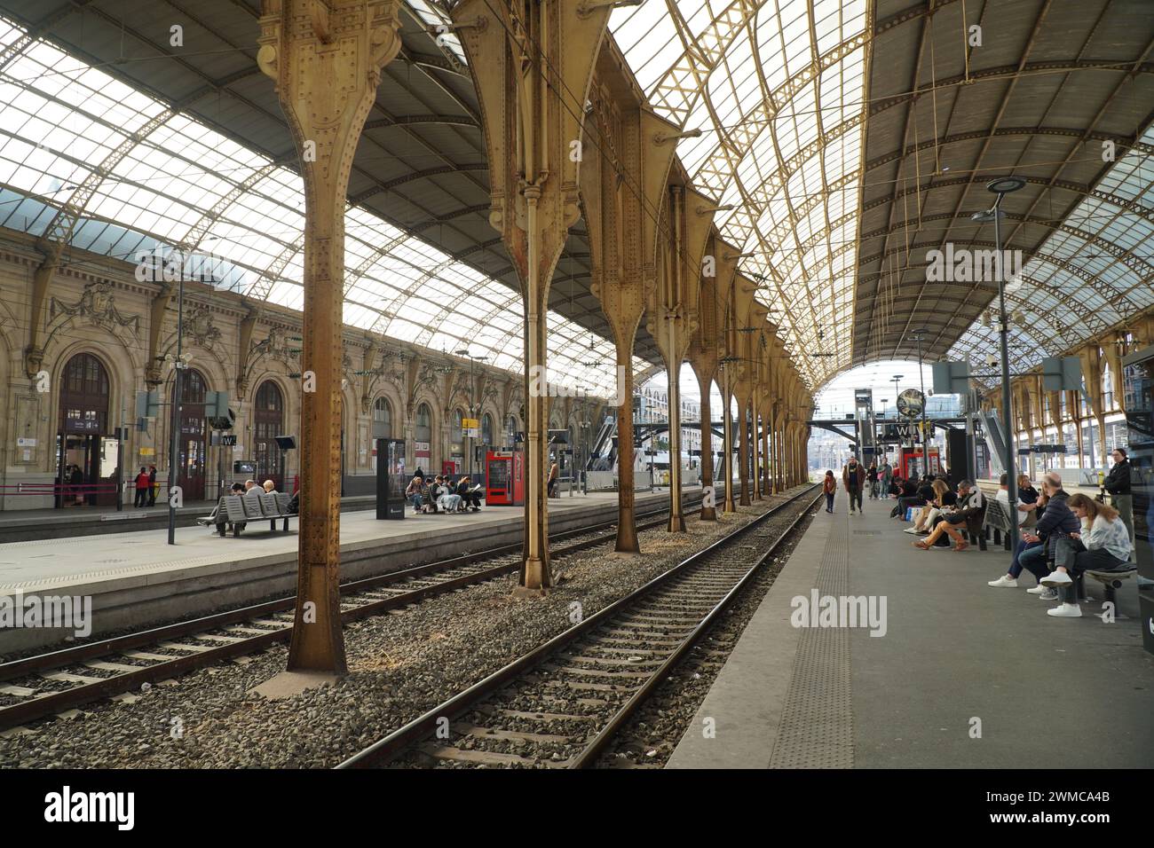 Stazione ferroviaria di Nizza, Francia Foto Stock