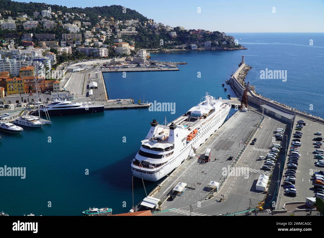 Porto di Nizza, Francia Foto Stock