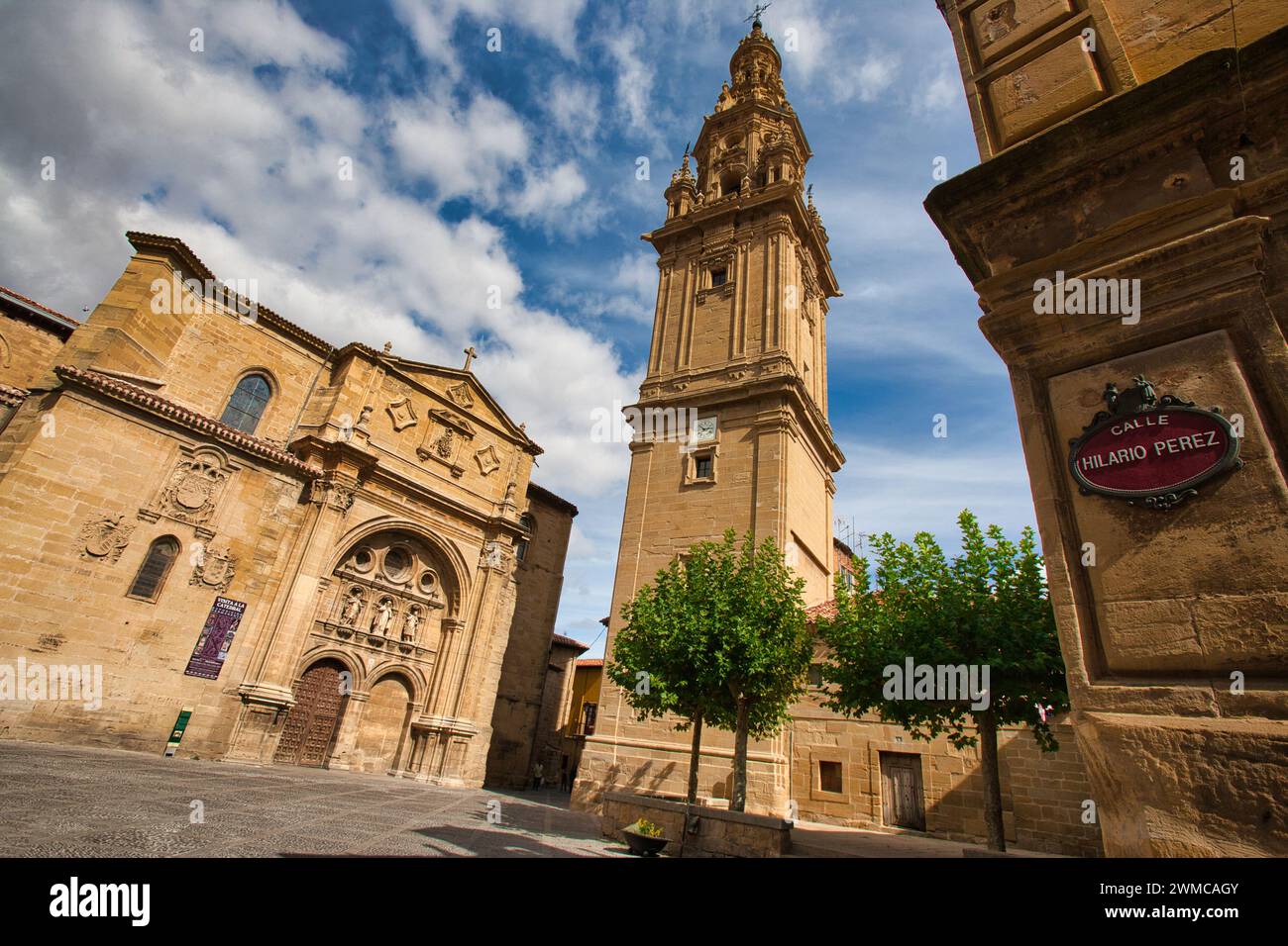 Cattedrale di Santo Domingo de la Calzada, via di San Giacomo, cammino di Santiago, Santo Domingo de la Calzada, la Rioja, Spagna, Europa Foto Stock