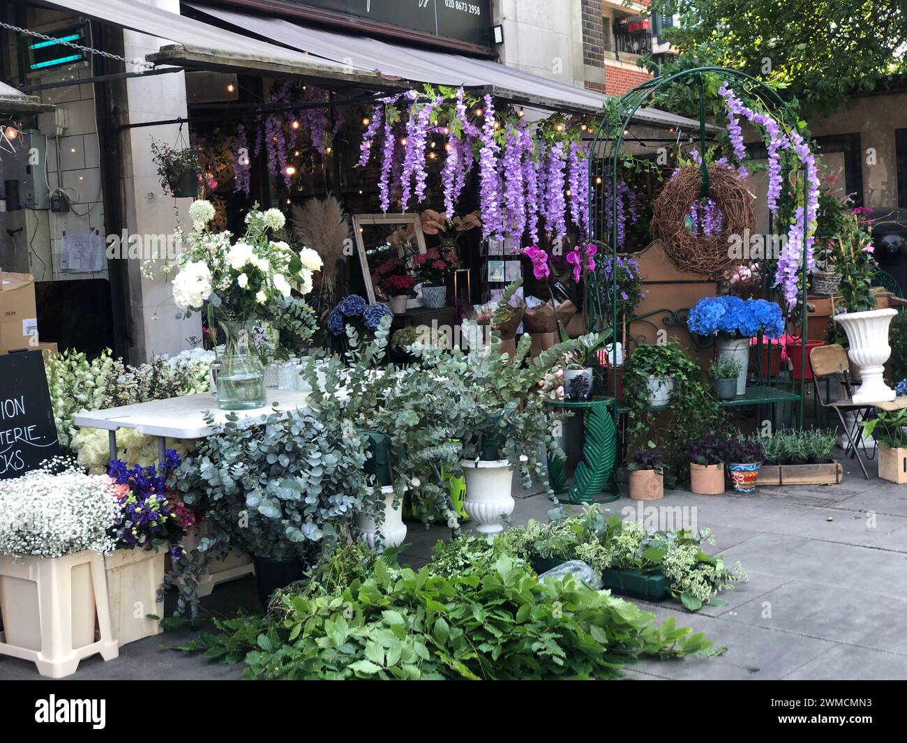 Inghilterra, Londra, Clapham South, Clapham Flowers, negozio di fiori vicino alla stazione di Clapham South, fiori per tutte le occasioni. Foto Stock